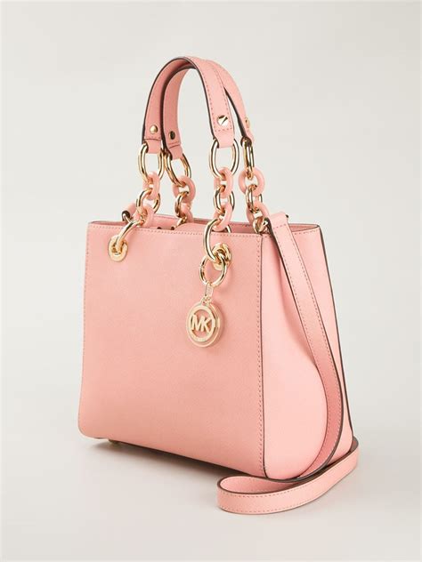 michael kors cynthia satchel pale pink|Michael Kors purses vanilla pink.